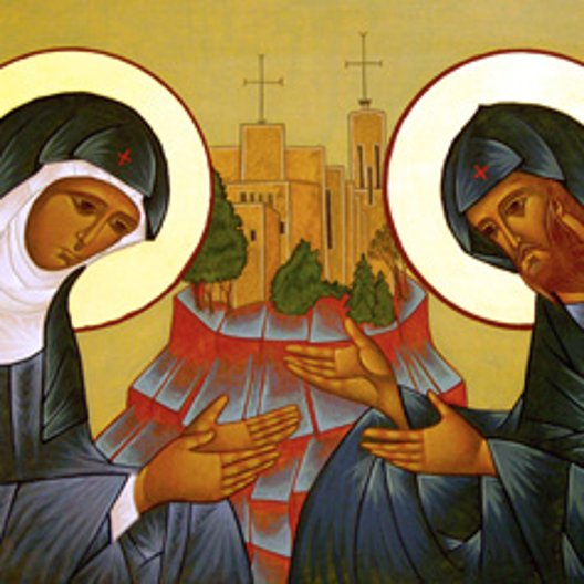 Sts. Scholastica and Benedict icon