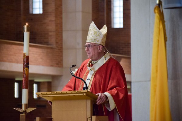 Archbishop Naumann at the Benedictine College Baccalaureate Mass