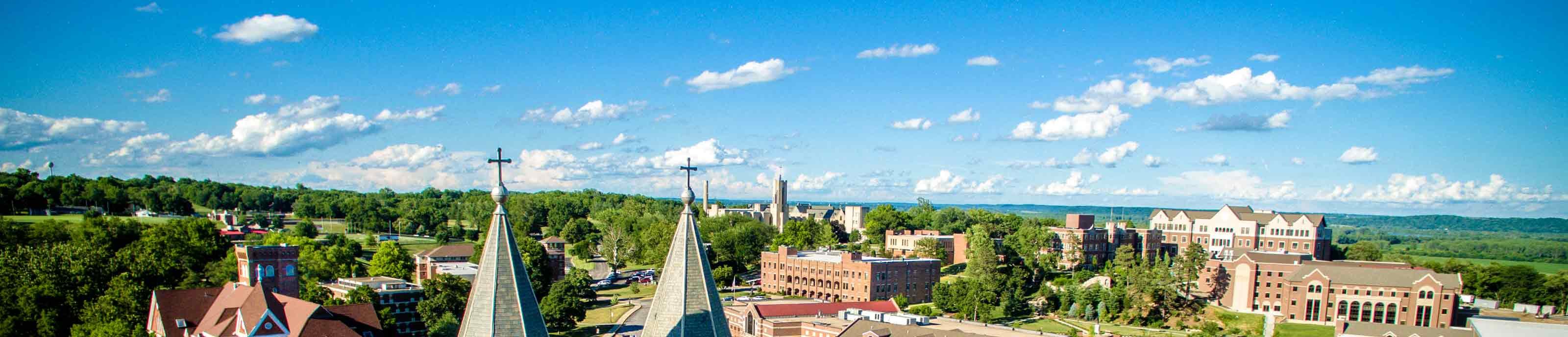 Aerial view of campus