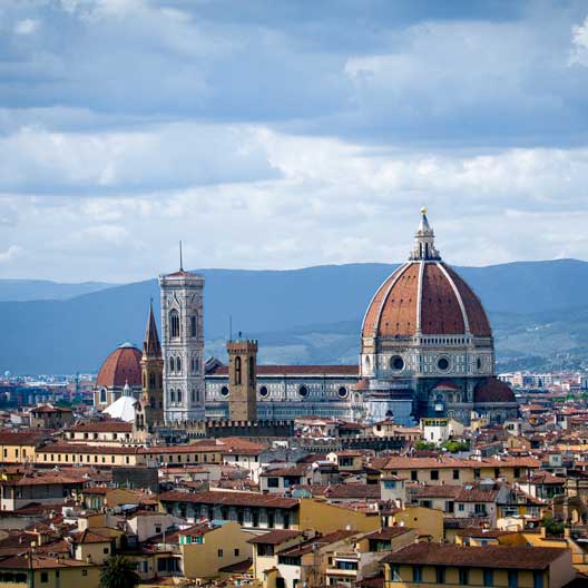 A view of the Duomo in Florence, Italy