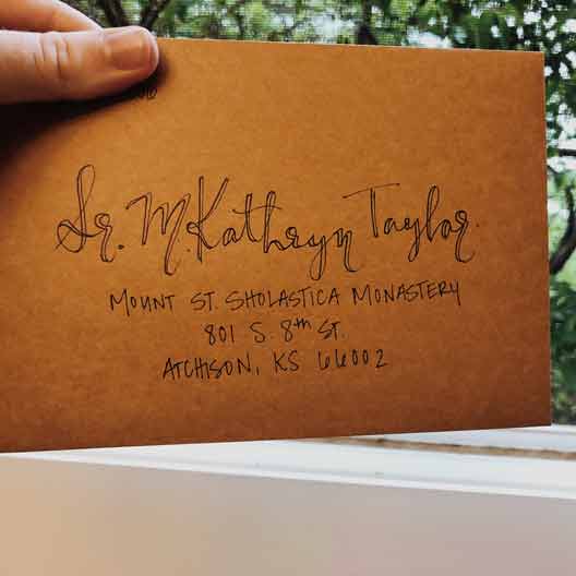 A letter to Sr. M. Kathryn Taylor