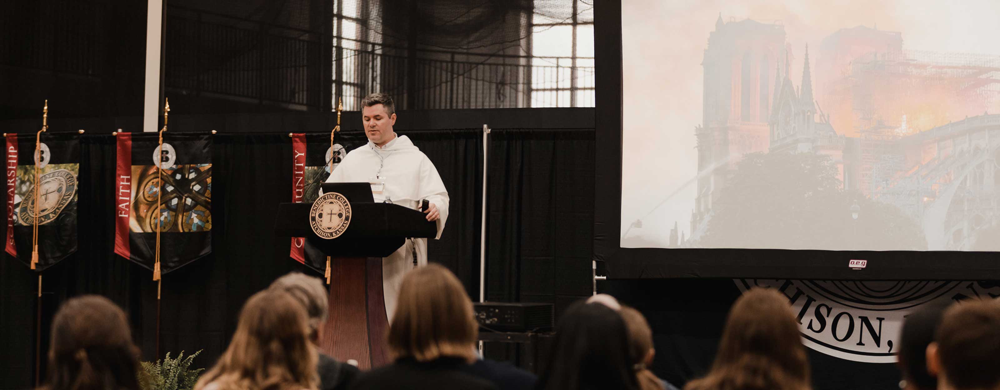 A speaker at the Symposium on Transforming Culture