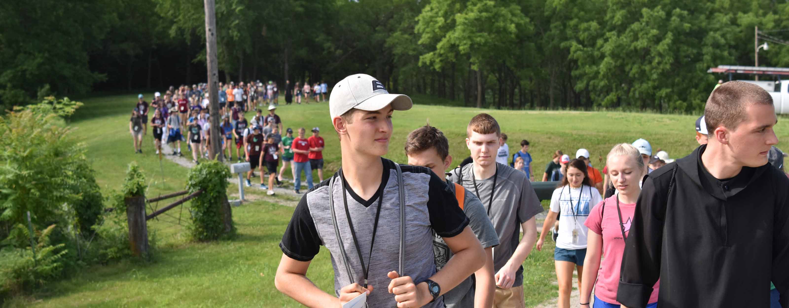 BCYC participants on a hike.