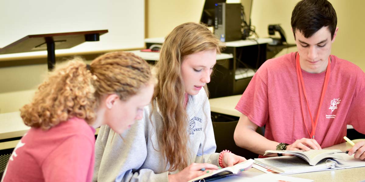 BCYC Immersion participants read in Great Books class