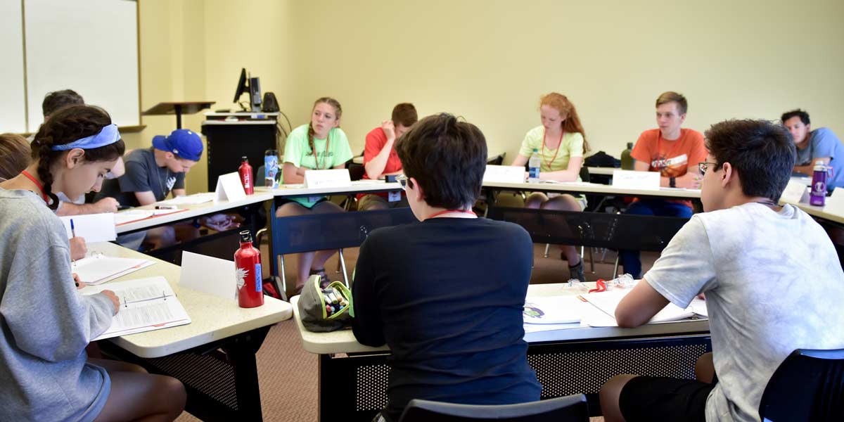 BCYC Immersion participants in a seminar-style class