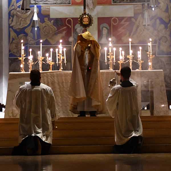 Eucharistic Adoration during BCYC Encounter