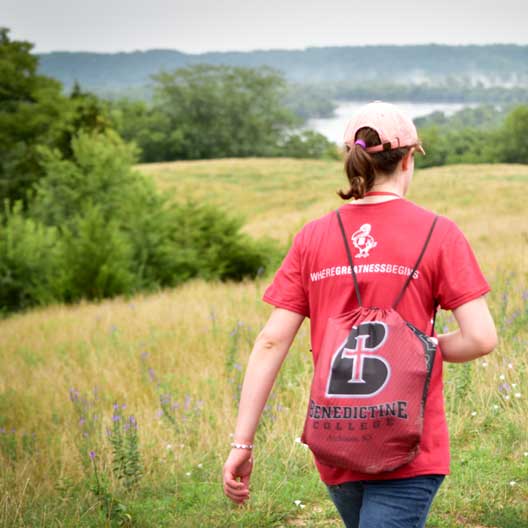 A BCYC Immersion student on a hike