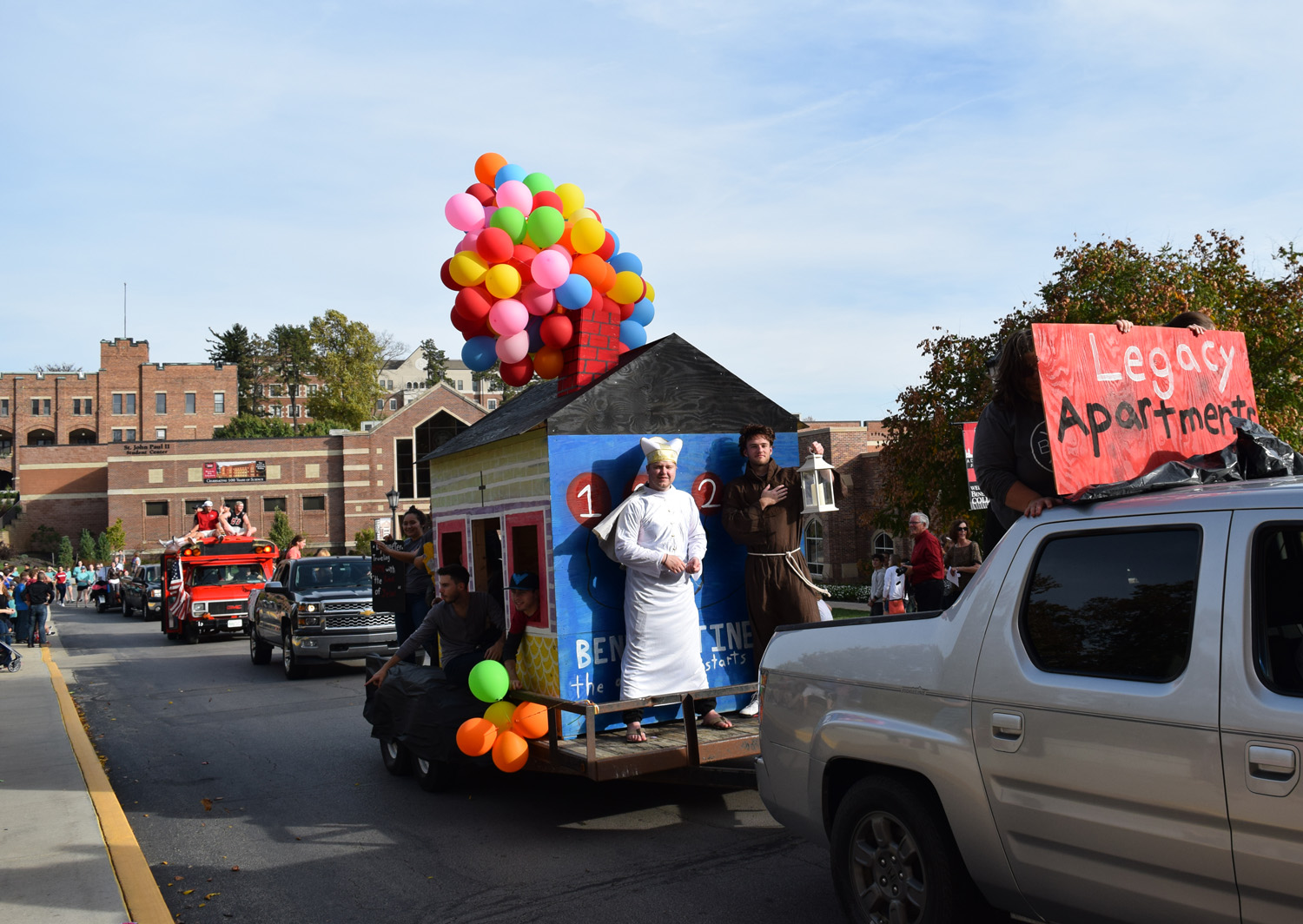 Homecoming Parade on the Benedictine Campus