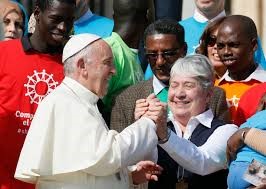 S. Pimentel meets Pope Francis
