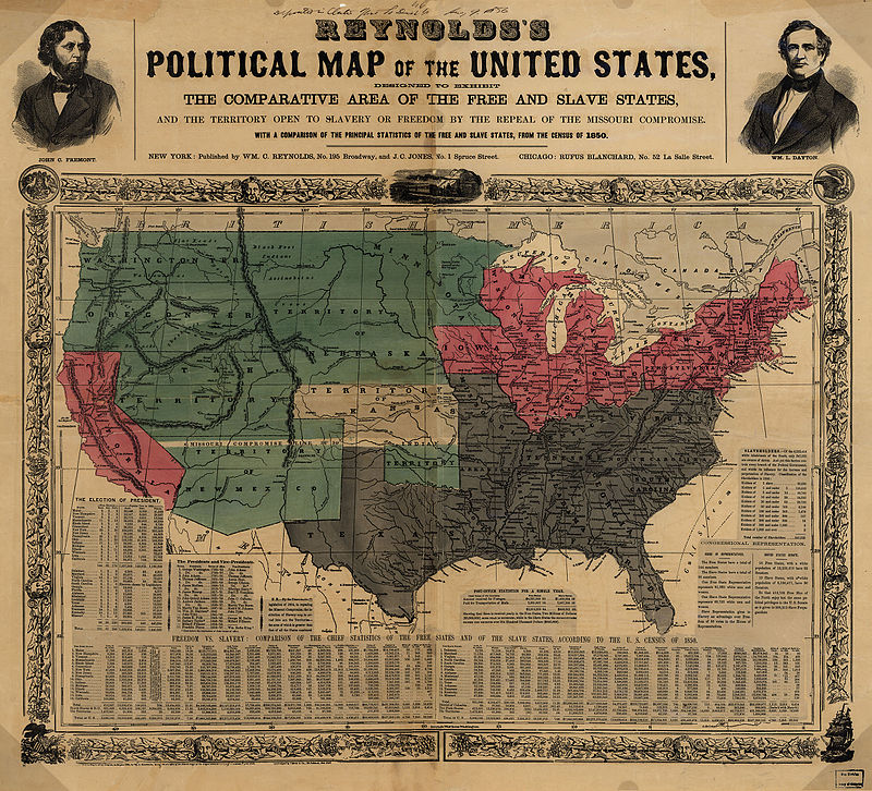 By Reynolds - "Reynold's Political Map of the United States - 1856"