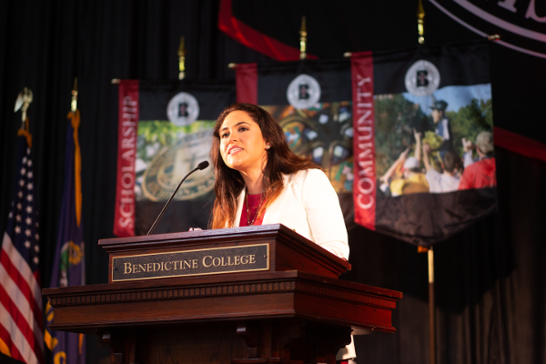 Montse Alvarado - Keynote Speaker at the Benedictine College Convocation