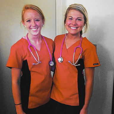 Former Nursing Students Kit Johnson and Molly Huber