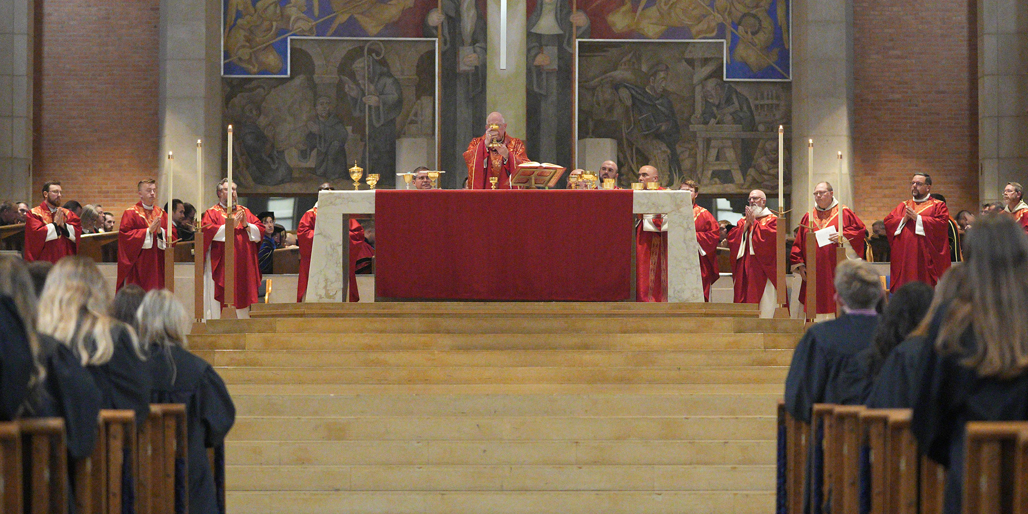 The Consecration during Baccalaureate Mass