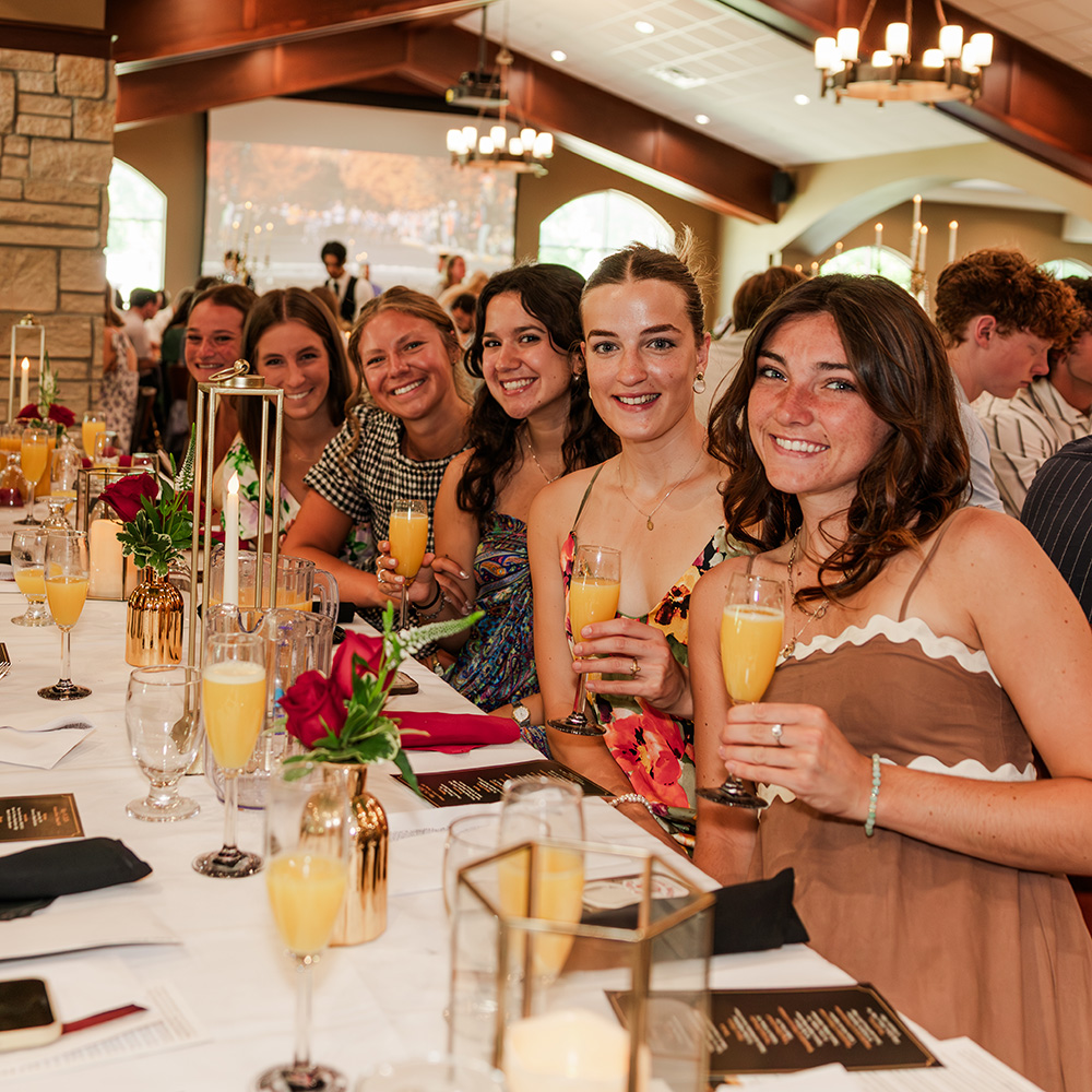 Graduates at the Senior Champagne Brunch