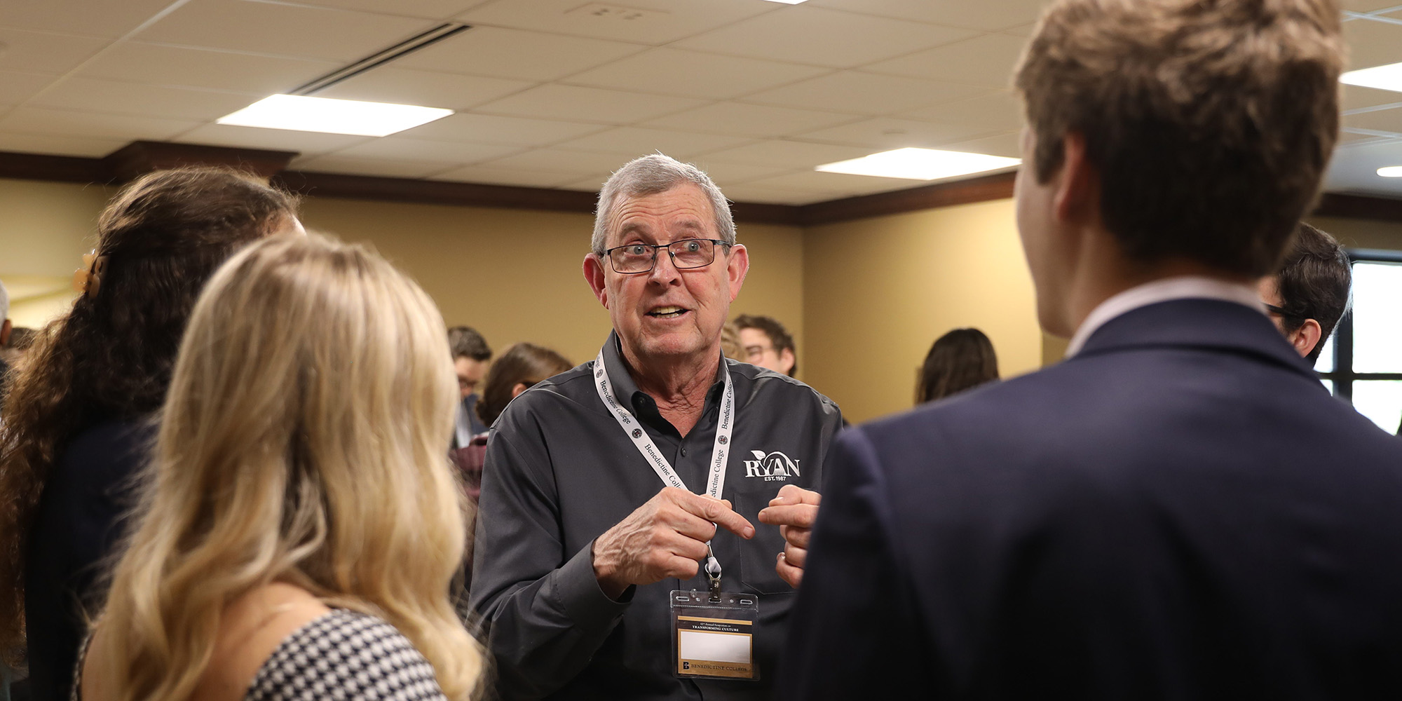 Attendees in conversation at the Symposium on Transforming Culture