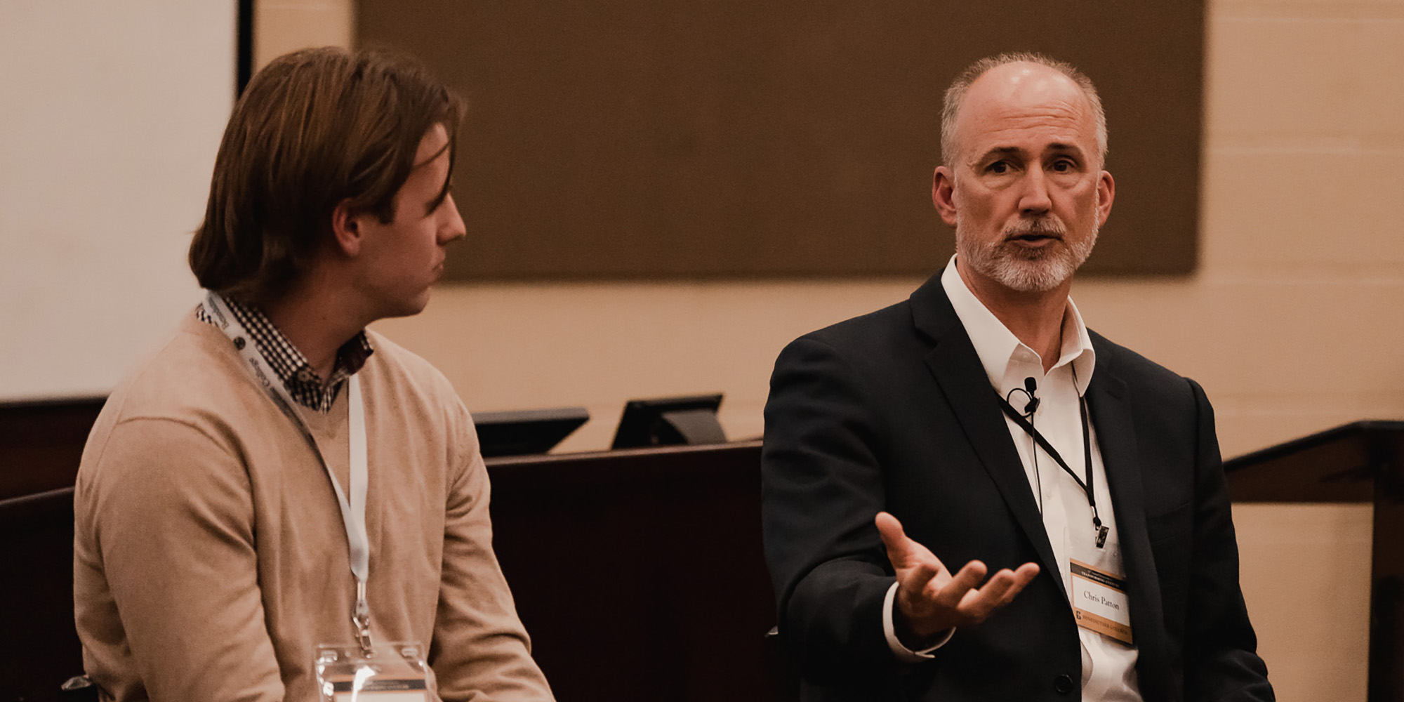 A panel speaker at the Symposium on Transforming Culture