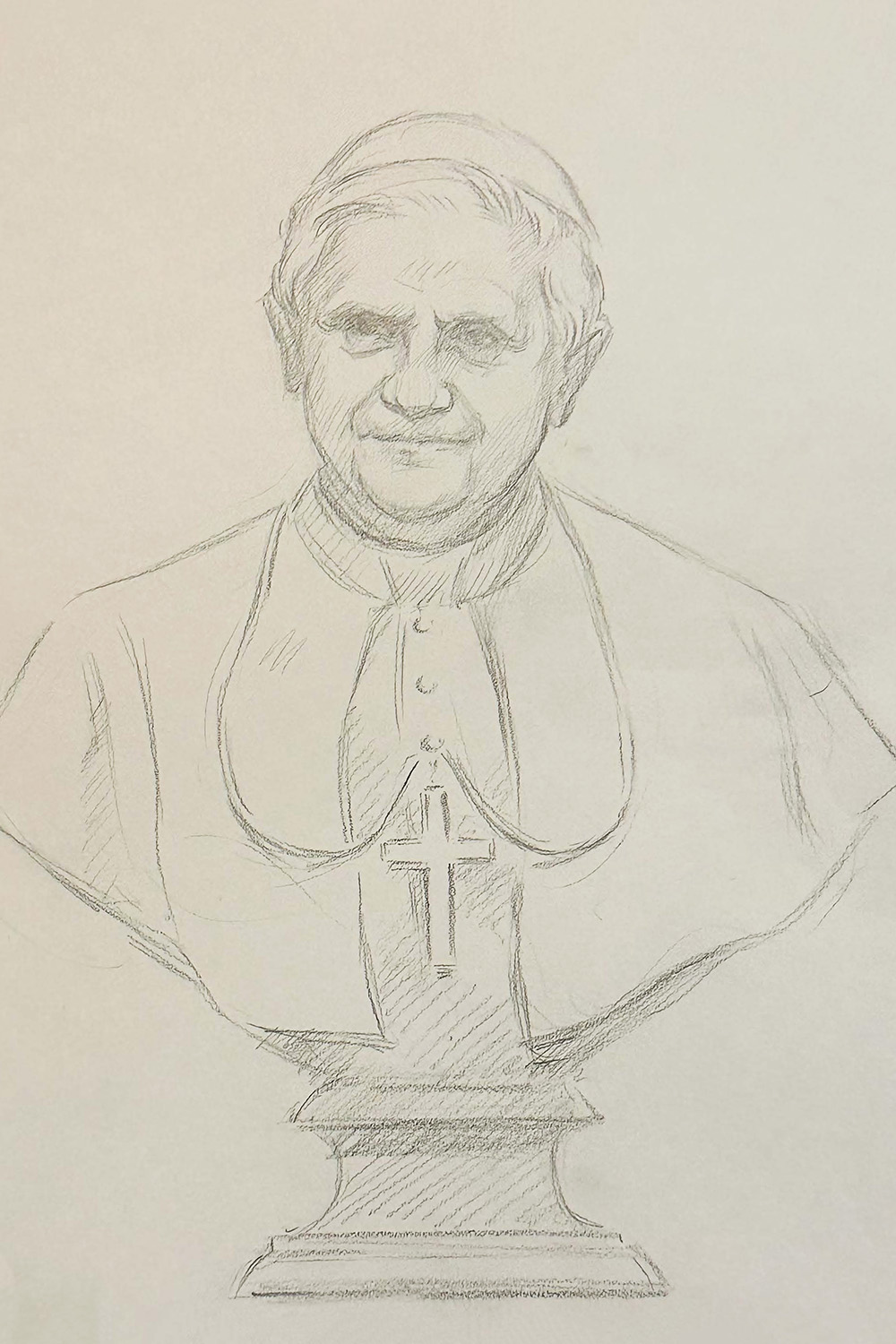 Bust of Pope Benedict XVI