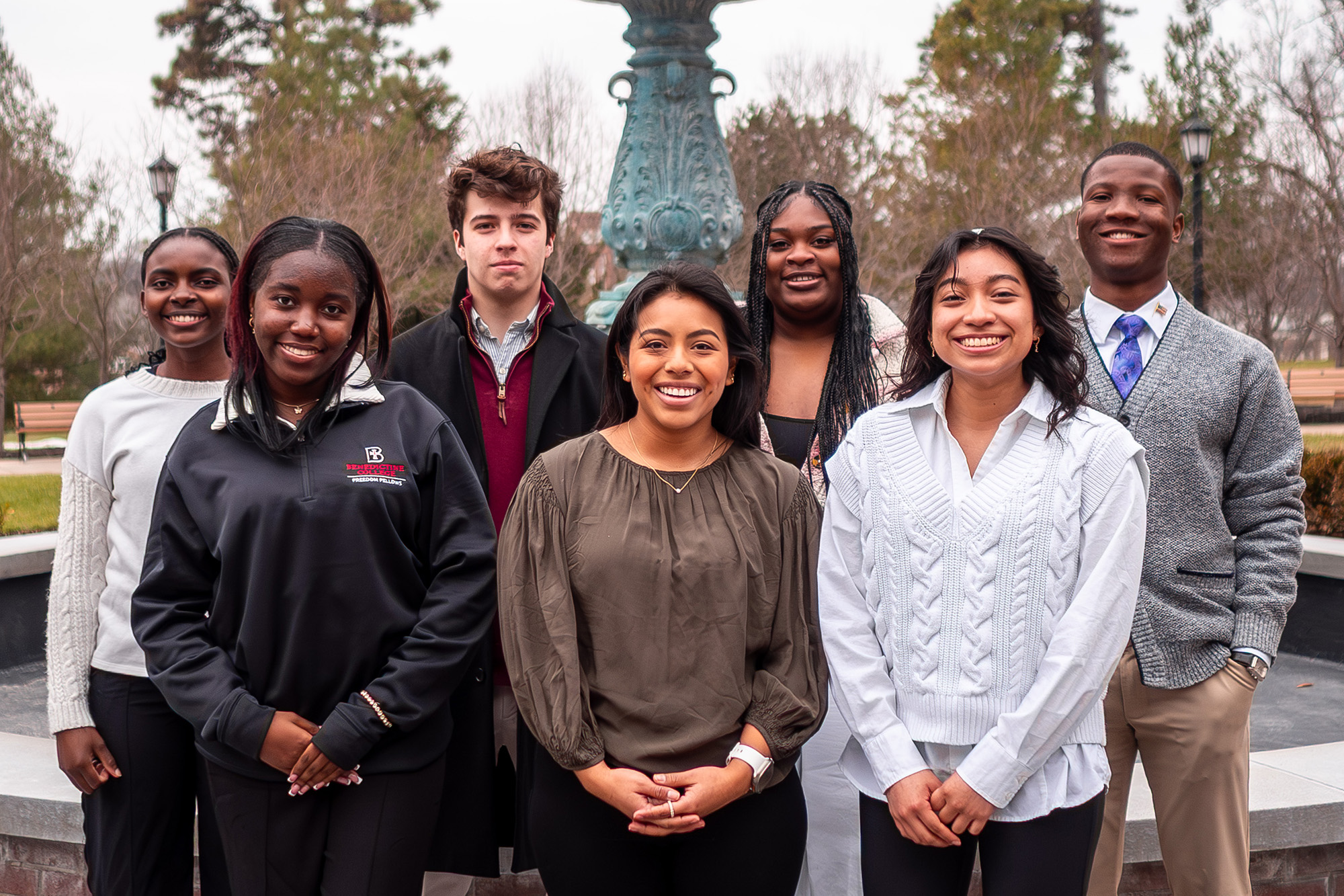 A group of Freedom Fellows pose for a photo