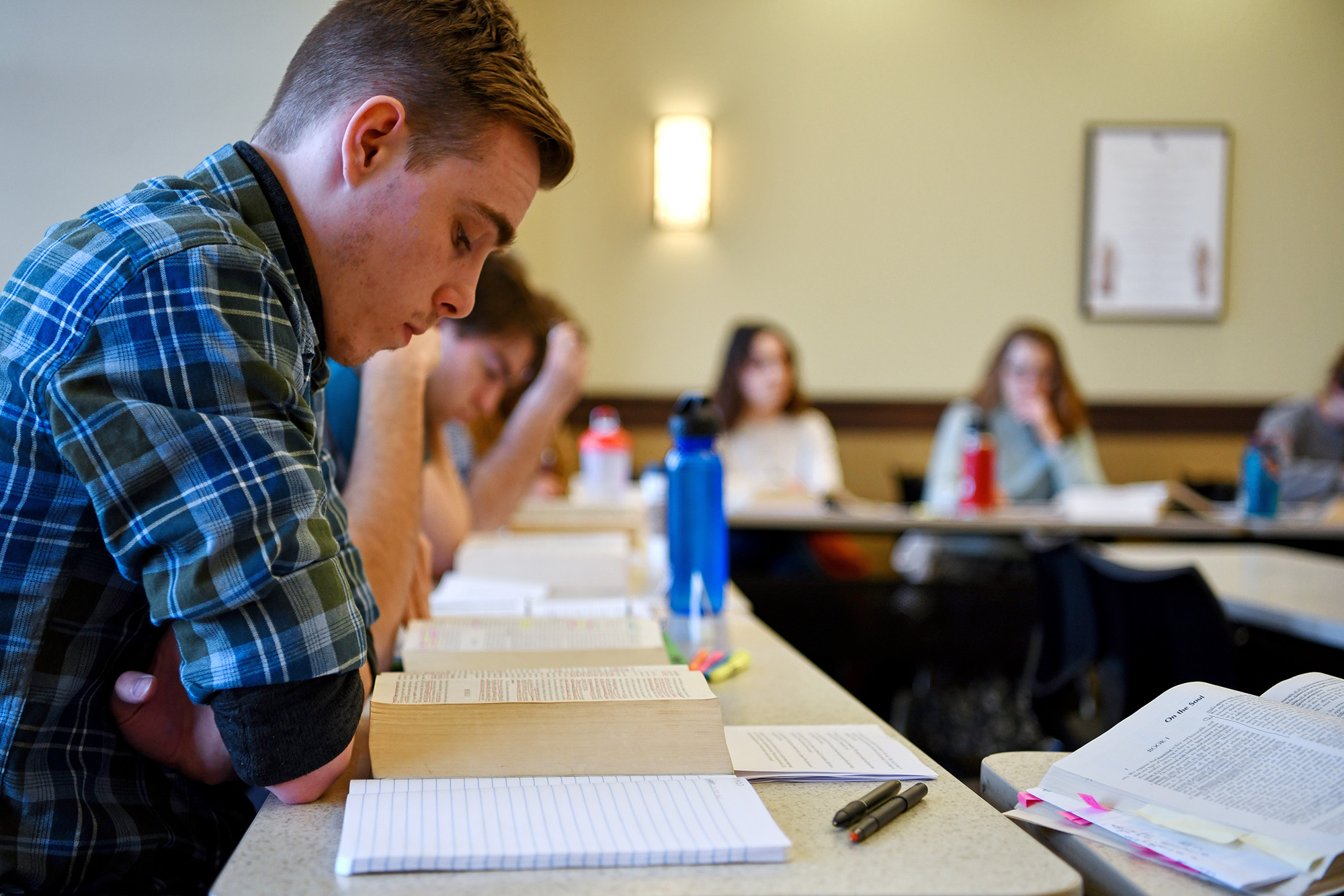 Students in a seminar class