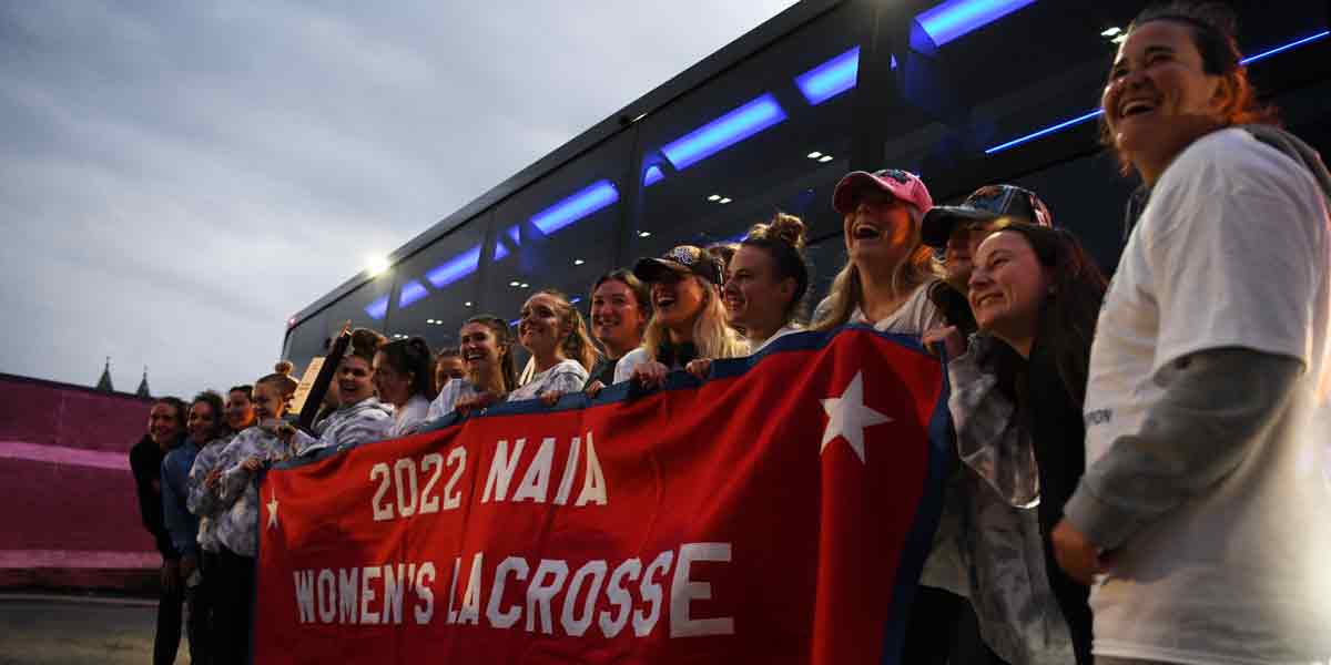The Benedictine College Women's Lacrosse team, 2022 NAIA Champions